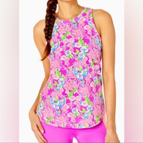 Lilly Pulitzer Tops - Lilly Pulitzer UPF 50+ Luxletic Amethyst Westley Tank Top